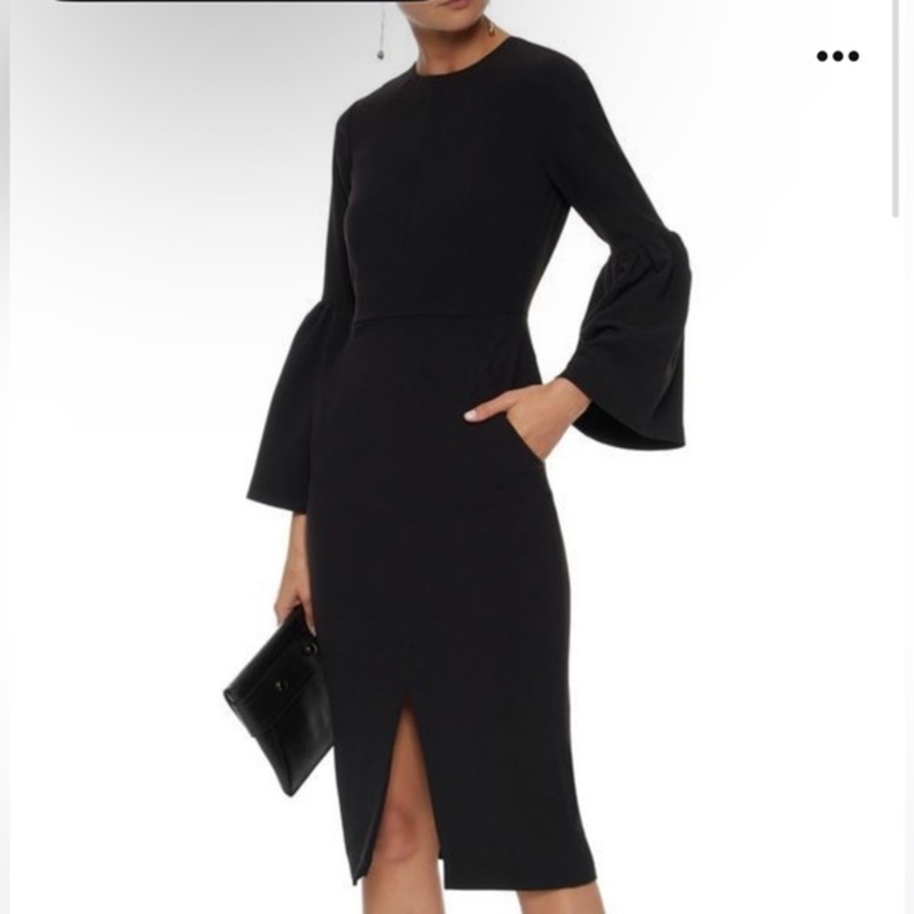 Iris and Ink Dana fluted crepe dress, NWT, size 12